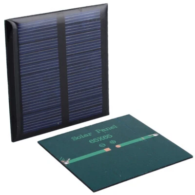 10 Stück Solarmodule 5,5V 90mA 0,6W 6,5x6,5 für Mini Solarzellen Stromgeräte  - Bild 1 von 4