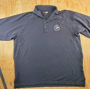 Texas Vehicle Theft Investigators Logo Black Polo Shirt Mens 3XL - Picture 1 of 9