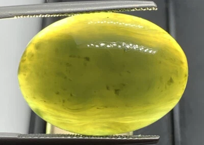 Raro XL De Colección Grado A Verde Esmeralda Jadeíta Cabujón Piedra de la Suerte China Foto 1 de 4