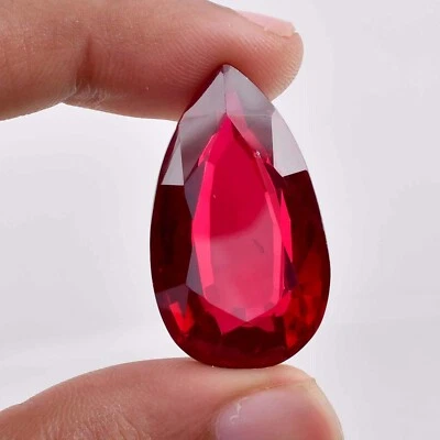 24 x 16 mm Flawless Mozambique Blood Red Ruby 30.50 Ct (GIT Certified) Gemstone - Image 1 of 4