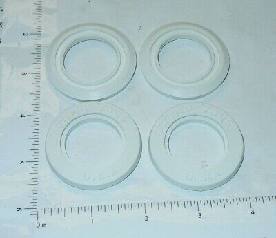 Set Of 4 Tonka Whitewall Tire Insert Replacement Toy Parts TKP-040-4 • 14$