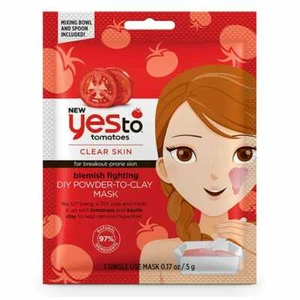 Yes To Tomatoes Clear Skin Blemish Fighting DIY Powder To Clay Mask 5g Brand New - Picture 1 of 1