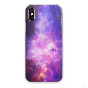 GALAXY STARS PRINT PHONE CASE PINK PURPLE HARD COVER FOR APPLE SAMSUNG HUAWEI - Picture 1 of 5