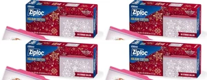 Ziploc Holiday Storage Gallon Bags - 30 x 4 Grip 'n Seal Technology 120 Count - Picture 1 of 7