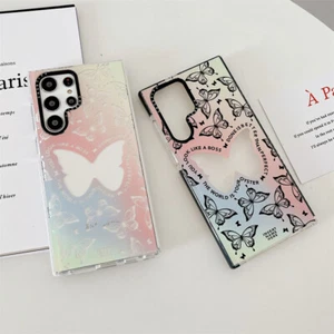 Cartoon Butterfly Pattern Phone Case Cover For Samsung Galaxy S23+ S21 S20 Ultra - Picture 1 of 13