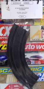 IDEAL, 9" 90 DEGREE 1/4 RADIUS CURVE, HO SLOT CAR TRACK, #5A-3908, (2pc.-PACK) - Picture 1 of 1