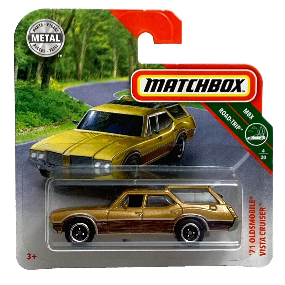 '71 Oldsmobile Vista Cruiser Matchbox MBX Road-Trip 2019 MB777 GCF60 Short Card - Image 1 of 1
