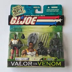 new Hasbro 2004 GI Joe Valor Vs Venom Dr Link Talbot Cobra Night Creeper Figures - Picture 1 of 2