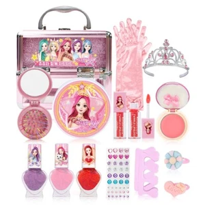 Secret Joujou Kids Girl Princess Make up Box Set (sticker, Tiara, gloves, Etc) - Picture 1 of 3