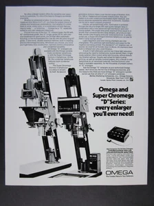 1974 Omega Super Chromega D Series Enlargers vintage print Ad - Picture 1 of 1