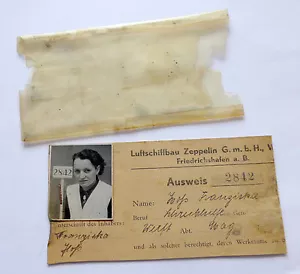 Original Luftschiffbau Zeppelin Ausweis von 1935 streng Rückgabepflichtig!!! - Bild 1 von 6