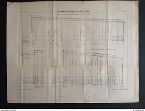 ANNALES PONTS et CHAUSSEES (Dep 21) - Plan des Grands Collecteurs de Dijon 1900 - Imagen 1 de 4