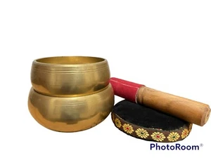 Tibetan Singing Bowl SECOND PAIR Handmade Meditation/Gong - Picture 1 of 4