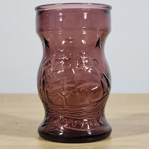 Vintage Amethyst Glass Wheaton Juice Glass Ships and Stars 1827 Pattern - Picture 1 of 1