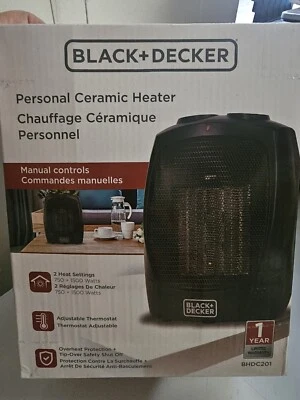 Black+decker BHDC201 1,500-Watt Electric Personal Ceramic Space Heater - Image 1 of 3