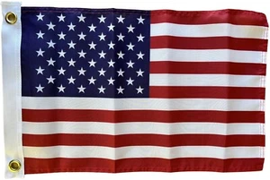 USA United States America 18" x 12" Courtesy Boat Treehouse Flag 2 Metal Eyelets - Picture 1 of 5