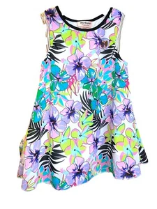 Mädchen NEU Juicy Couture 6X Sommer Frühling Kleid Blumendruck helle Farben neu ohne Etikett - Bild 1 von 6