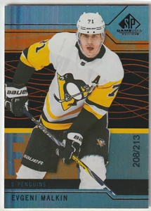 2018-19 UD SP Game Used Evgeni Malkin Card #9 Orange Rainbow 208/213 - Bild 1 von 2