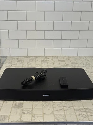 TESTADO COM CONTROLE REMOTO Sistema de Som Bose Solo TV Modelo 410376 Preto Com Cabo PWR Leitura - Imagem 1 de 4