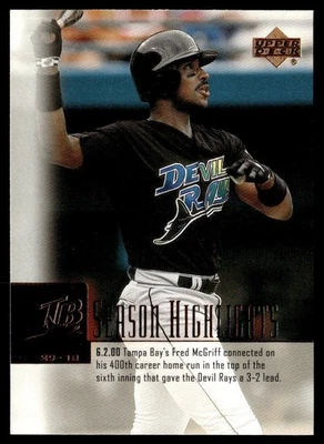 2001 Upper Deck Fred McGriff Tampa Bay Devil Rays #268 - Image 1 of 2