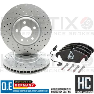 PARA AUDI Q5 (8RB) 2.0 TDI DISCOS DE FRENO DELANTEROS PERFORADOS PASTILLAS Y SENSOR 320mm - Imagen 1 de 7
