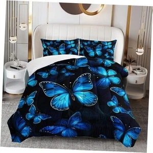 Blue Butterfly Bedding Sets Twin Dreamy Butterfly Comforter Set, Butterfly - Picture 1 of 8