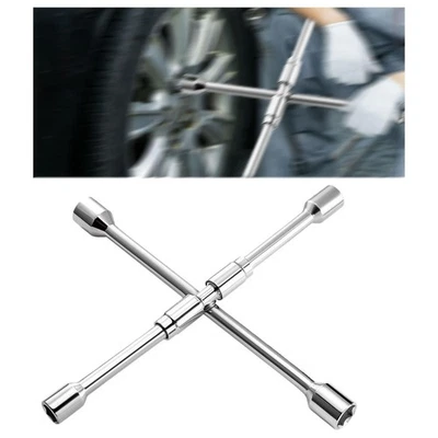 Generic 4 Way Folding Lug Wrench Accessories Sliding Lug Wrench Simple - Image 1 of 4