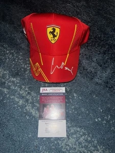 Carlos Sainz Signed Formula 1 Ferrari Racing Hat #55 Star Driver JSA Auth - Picture 1 of 3