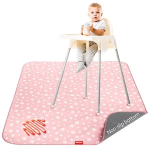 Baby Splat Mat Anti Slip Waterproof High Chair Mat, Baby Feeding Table Cloth ... - Picture 1 of 8