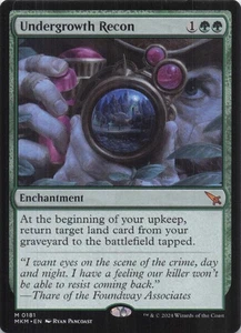 Undergrowth Recon Murders at Karlov Manor Mythic Regular #181 casi nuevo como nuevo Magic The Gathering - Imagen 1 de 2