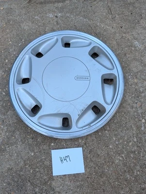 OEM 1989-1991 Dodge Daytona Shadow Spirit 14" Hubcap Wheel Cover #0A p/n 4284938 - Image 1 of 2