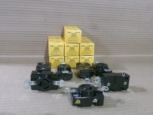 NEW LOT OF 7 HUBBELL 7310-B TWIST LOCK RECEPTACLE 3W 20 AMP 125/250V AK - Picture 1 of 3