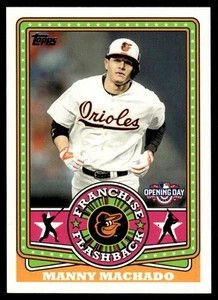 2015 Topps Opening Day Franchise Flashbacks Manny Machado Baltimore Orioles - Picture 1 of 2