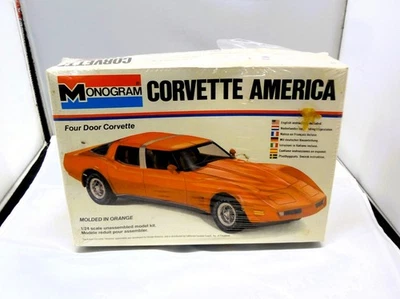Corvette America monograma vintage nuevo caja sellada 4 puertas súper raro 1/24 #2269 Foto 1 de 4