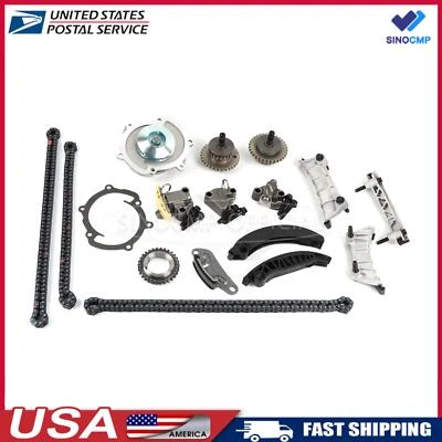 Timing Chain Kit Water Pump Set For 07-11 Cadillac STS 2011-2015 GMC Acadia 3.6L - Image 1 of 4