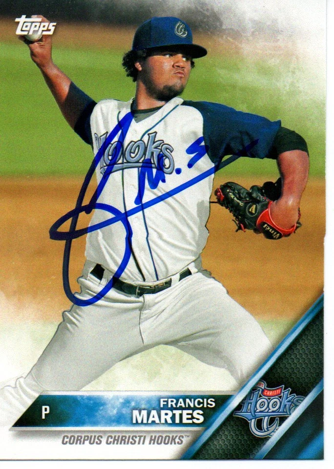 Francis Martes Houston Astros 2016 Topps Pro Debut Signed Card - Image 1 of 1
