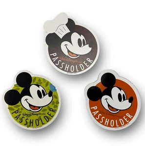 Walt Disney World Passholder Mickey Mouse Magnet Lot - Picture 1 of 5