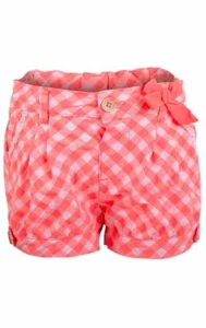 Girls Floral Frill Hem Detail Shorts Orange Summer Shorts Age 1-4 Years - Picture 1 of 1