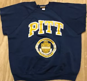 Pitt University Panthers VINTAGE NCAA Cutoff Sweatshirt Made in USA - Bild 1 von 5