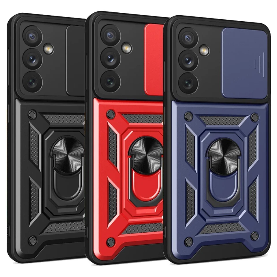 Samsung Galaxy A34 5G TPU Case w/ Kickstand Ring Holder Slide Camera Cover - Image 1 of 1