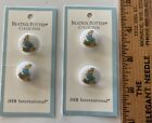4 - 3/4 pouces boutons (2 cartes) Beatrix Potter Peter Rabbit JHB International 1976