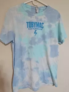 TobyMac The Elements T-Shirt, Blue Cloud Pattern, Men's M - Picture 1 of 4