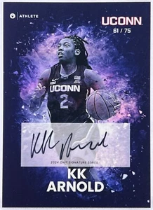 KK Arnold 2023-24 ONIT UConn Huskies On Card Auto #61/75 - Picture 1 of 2