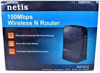 Netis WF2412 Wireless N Router - Access Point - Repeater - NEW Factory Sealed - Image 1 of 4