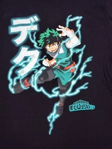 Herren-T-Shirt My Hero Academia Izuku Midoriya schwarz 100 %-Baumwolle Anime Gr. 3XL - Bild 1 von 5