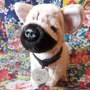 KIELSPIELZEUG 10" LOUIE FRANZÖSISCHE BULLDOGGE BEIGE WELPE HUND WEICHSPIELZEUG PLÜSCHTIER - Bild 1 von 3