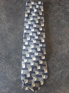Zylos George Machado Geometric Necktie Length 58" 3.5" Wide 100% Silk - Bild 1 von 3
