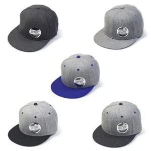 New Premium Heather Wool Blend Flat Bill Adjustable Snapback Hats Baseball Caps  - Bild 1 von 20