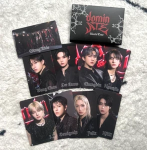 Juego de tarjetas fotográficas oficiales Stray Kids World Tour dominATE Upgrade Benefit Skzoo Kpop - Imagen 1 de 2