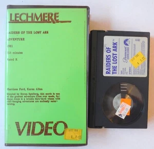 Raiders of the Lost Ark Indiana Jones Beta Betamax Video in Rental Case J6432 - Bild 1 von 2
